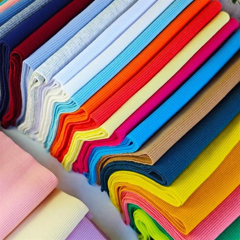 春秋款2x2螺纹袖口领口布料卫衣下摆罗纹松紧裤腰头裤脚收口