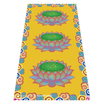 金莲花佛堂寺院地毯满铺家用莲花地毯佛前禅修打坐走廊入户门地垫