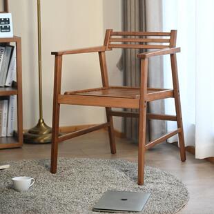 祥福竹家俱功夫茶具泡茶椅子茶室禅意空间手扶靠背太师椅家用简约