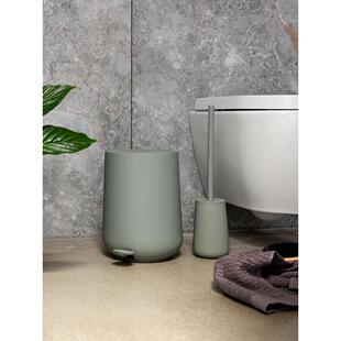 丹麦进口ZONE北欧简约踏板垃圾桶纯色家用卫生间客厅带盖纸篓5L