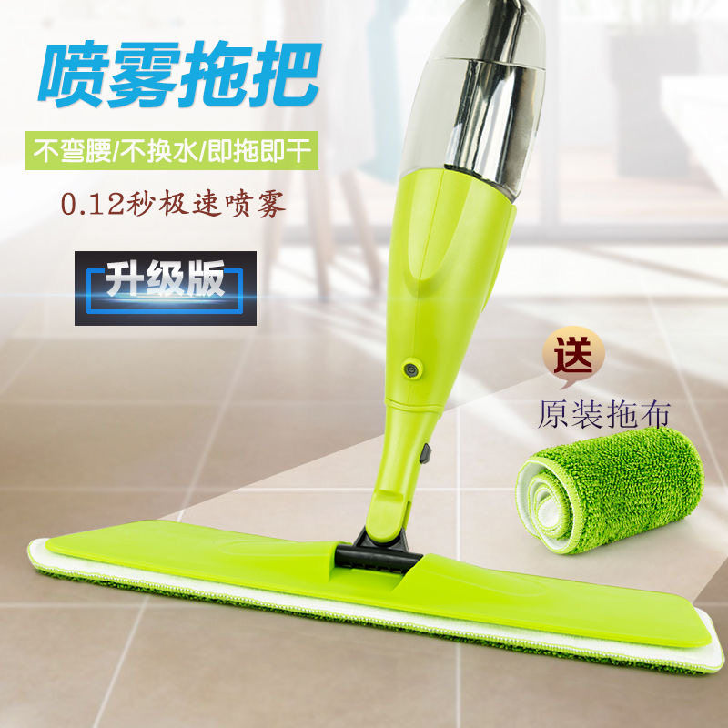 新款喷雾平板拖把带喷水家用粘贴式懒人拖把免手洗拖把家用一拖净
