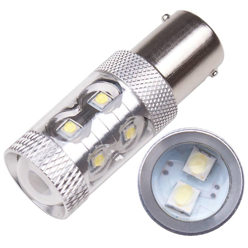 汽车LED转向灯1157 BA15S 1156 50W 10LED 3535 CREE倒车灯刹车灯