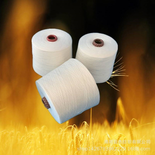 20S 厂家销售环锭纺高配粘棉倍捻纱32支机织纱可染色 C40 R60