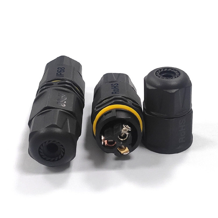 防水电线连接器快卡压线对接接头电缆对接插头防水电缆插头连接器