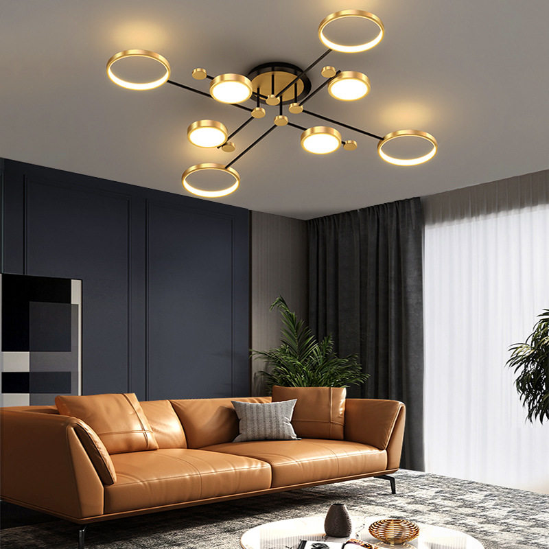 客厅灯北欧风格灯具轻奢吊灯现代简约卧室大气餐厅全屋组合套餐灯