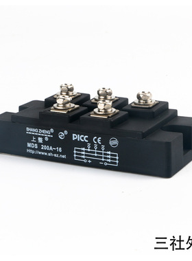 上整200A三相整流桥 MDS 200A-16 SHANGZHENG整流器MDS200A 1600V