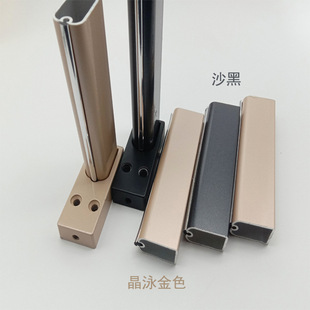 新款威法款挂衣杆铝合金加厚衣柜衣通管带胶条静音铝合金挂衣杆