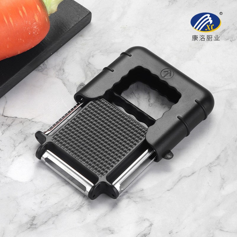 方型带保护套三合一多功能瓜果刨 瓜刨削皮器切丝器刮皮刀