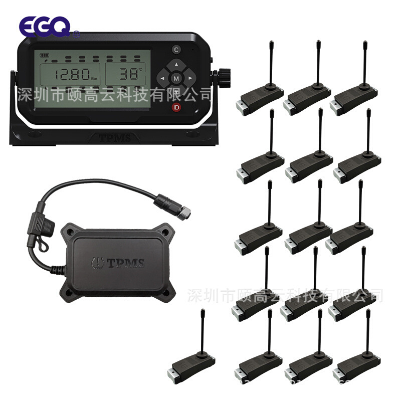 16轮卡车内置捆扎式胎压监测系统TPMS 支持自动换挂