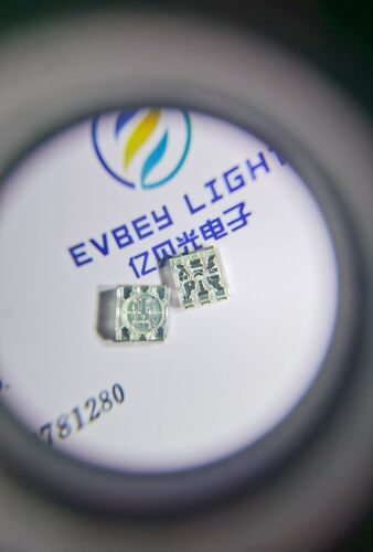 厂家5050rgb全彩透明支架 5050 RGB RBG BRG 水晶 透明 超高亮LED