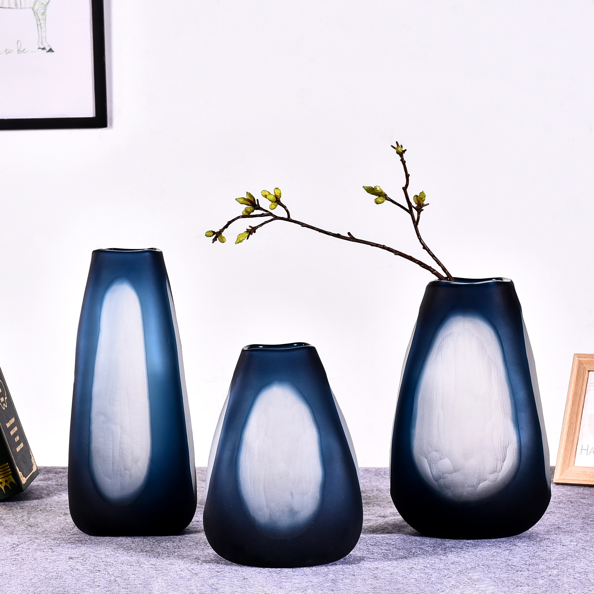 美式现代大气美式花瓶三件套 客厅前台桌面插花 花器摆件,模玩/动漫/周边/娃圈三坑/桌游,文化/体育周边,淘宝优惠券,粉丝福利购,淘宝优惠卷