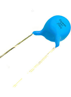 陶瓷高压瓷片电容器松家ZONKAS331K25KV Y5T 有鉛 P=15 蓝色