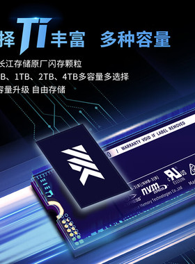 致态（ZhiTai）长江存储 500GB  NVMe M.2接口 Ti600系列