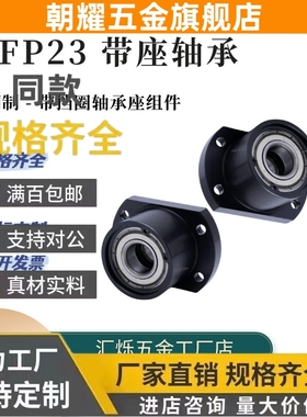 BFP23双切边钢制扁法兰双轴承座固定座6800ZZ 6901 6002-L35 L40