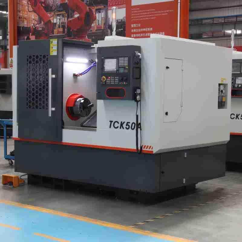 厂家出售斜床身数控车床TCK50A刀塔车床多种床身规格齐全精密制造