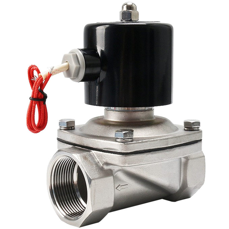 伊莱科电磁阀水阀油阀气阀常闭型不锈钢1.5寸 2W-400-40B AC220V