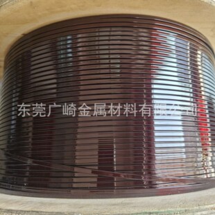 广西工厂铝漆包扁平线1.5mm1.8mm2.0mm2.5mm2.7mm3.5mm漆包扁铝线