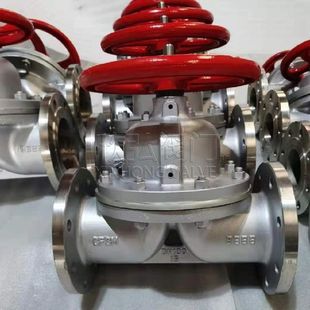 G41F46衬氟隔膜阀 欣弘阀门 法兰不锈钢耐酸性化工对夹