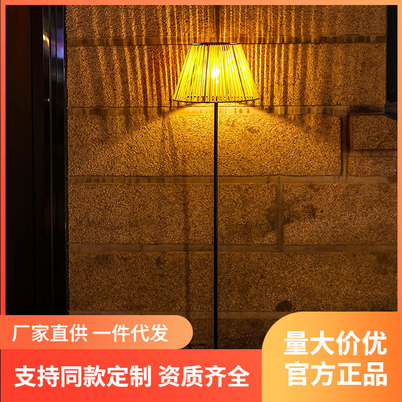 户外灯防水庭院灯别墅花园灯现代简约露台编织氛围草坪灯太阳能灯