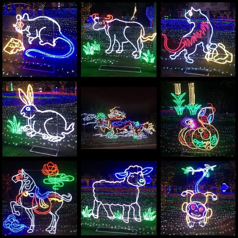 文旅夜游 梦幻灯光节灯光秀 LED装饰造型灯户外亮化工程景观灯