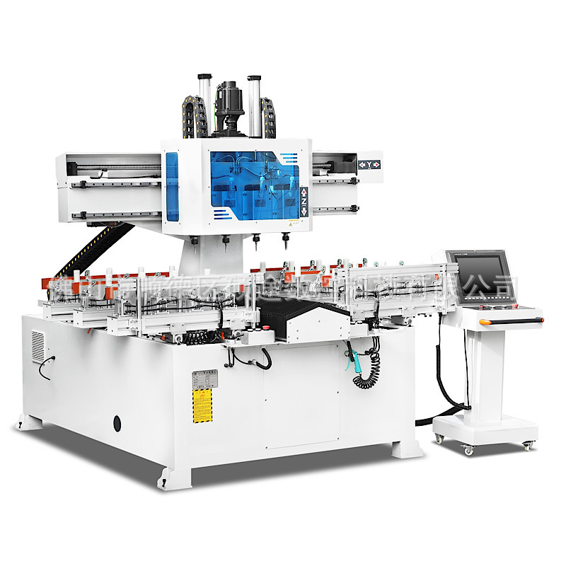 木塑自动铣槽机木工机械数控钻床 MSK1500-4双工位四头数控榫槽机