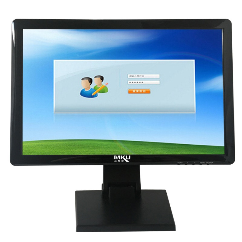 19寸宽屏触摸显示器 五线电阻触摸显示器VGA DVI HDMI可选