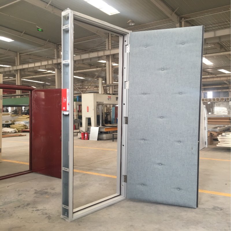 隔音门厂家-防火隔声门-软包隔音门-超大隔声门-木纹转印隔音门