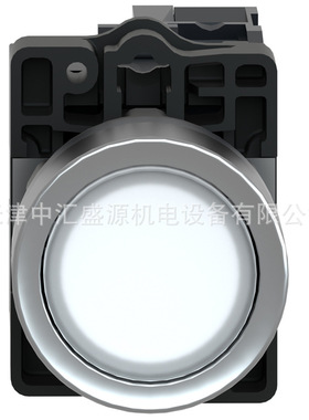 XA2EW31B1塑料平头带灯按钮 白色 24VAC/DC 1NO 22mm带灯按钮开关