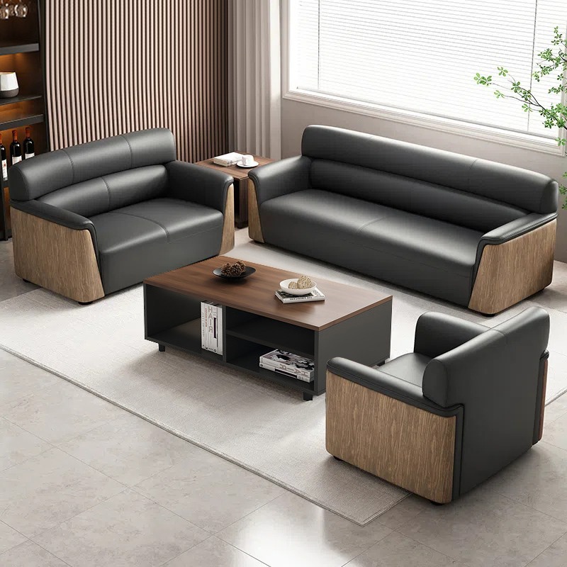 办公室办公沙发商务休息区贵宾接待会议室沙发会客区茶几组合套装