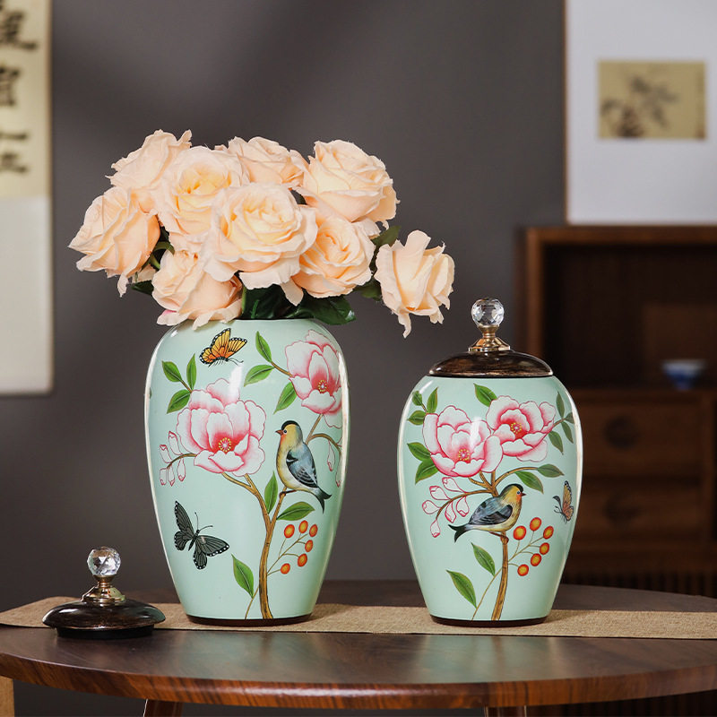 创意陶瓷花瓶手绘花瓶客厅插花花器摆件工艺品家居桌面花瓶摆件,模玩/动漫/周边/娃圈三坑/桌游,文化/体育周边,淘宝优惠券,粉丝福利购,淘宝优惠卷