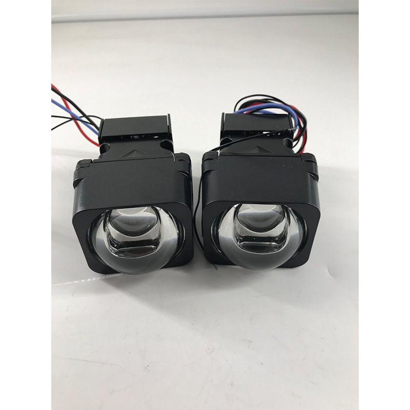 新款1.5寸 单直射矩阵模组透镜大功率LED大灯白黄远近超亮聚光
