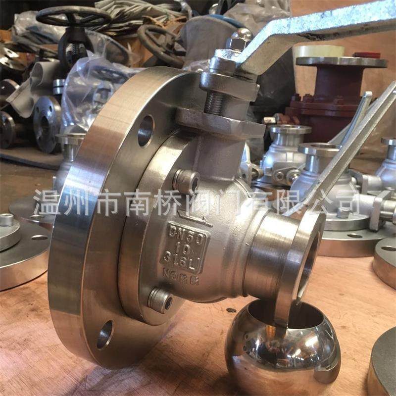 南桥阀门接受图纸出货 各种规格放料阀 放料球阀卡箍连接法兰连接