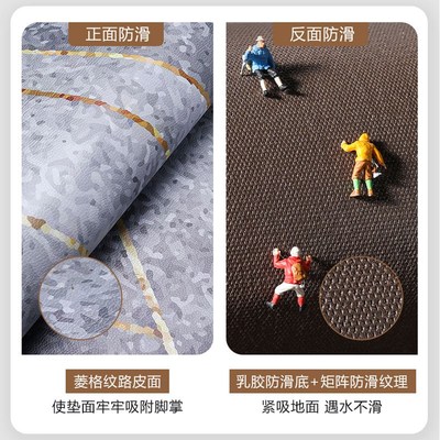 高端厨房地垫防滑防油可擦免洗全铺地毯防水pvc脚垫耐脏可裁剪垫