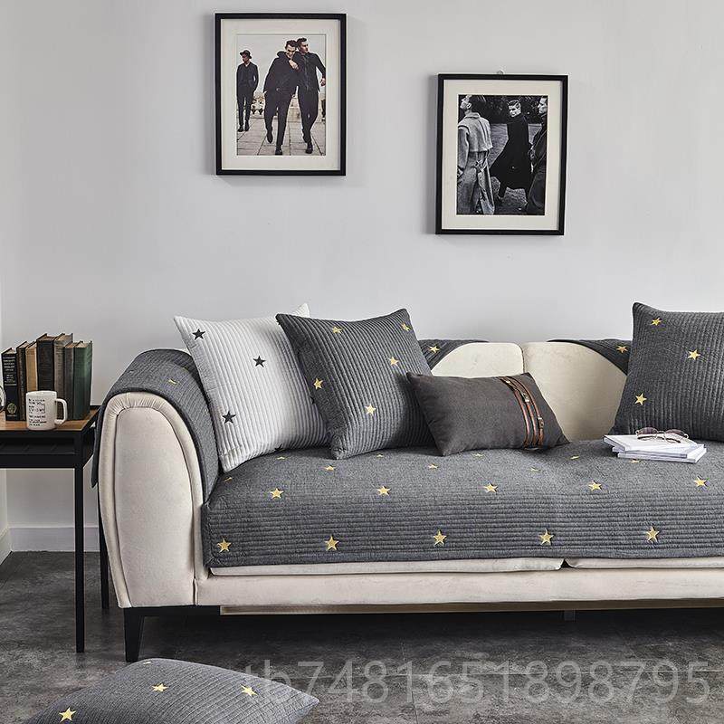 正品日式刺绣鱼条发垫色耐脏沙色织水洗全用棉沙发巾防滑四季通灰,居家布艺,沙发垫,淘宝优惠券,粉丝福利购,淘宝优惠卷