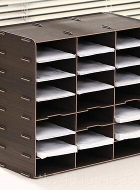 正品单据分类收纳盒多格快单收纳架送货单单放递证票据凭收纳回整