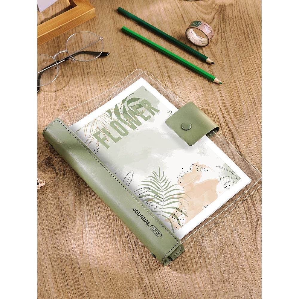 a5活页本可拆卸手账本外壳活页纸b5替芯软皮笔记本子定制可印logo