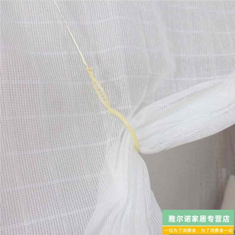 老式蚊帐家用特密棉纱传统穿竹穿杆方顶单开门学生宿舍老款床加厚