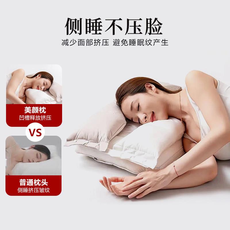 德国止鼾枕头打呼噜专用男女士全棉枕头不塌陷变形可拆卸护颈家用