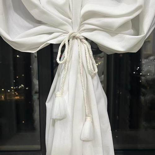 2024新款现代简约窗帘绑带纱帘棉绳绑带可调节收拢扎带