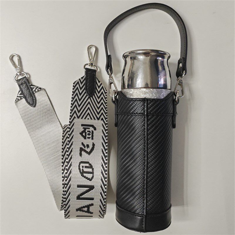 飞剑纯钛保温杯500ml适用编织杯套斜挎可背手提保护套