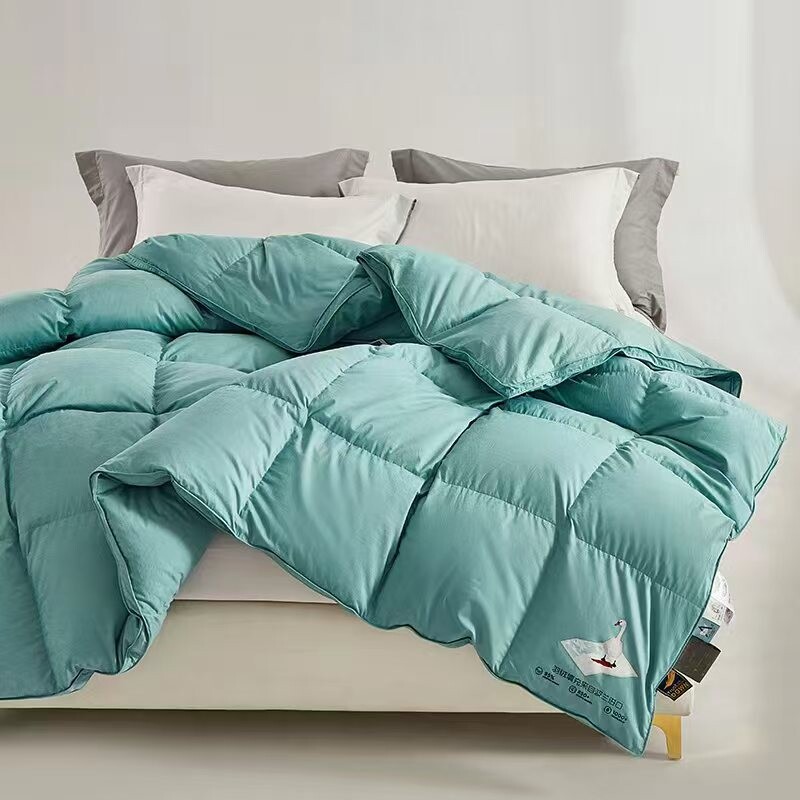 澜梦逸羽绒被羽毛被臻柔白鹅绒被高蓬松90鹅绒柔软亲肤防钻绒被芯