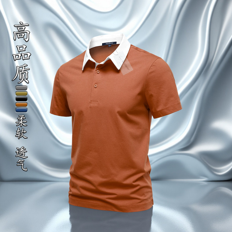 春夏季新款重磅男士POLO衫短袖翻领保罗上衣运动休闲速干透气男款