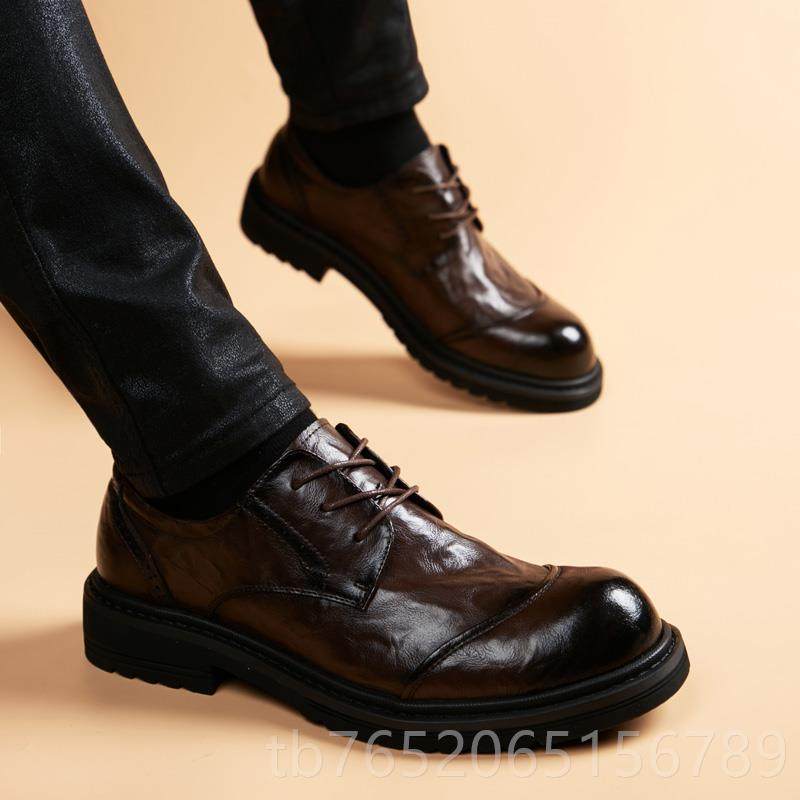 正品大头皮鞋男20男2新款士商务正装休闲真英伦潮流圆头内增高男5,流行男鞋,正装皮鞋,淘宝优惠券,粉丝福利购,淘宝优惠卷
