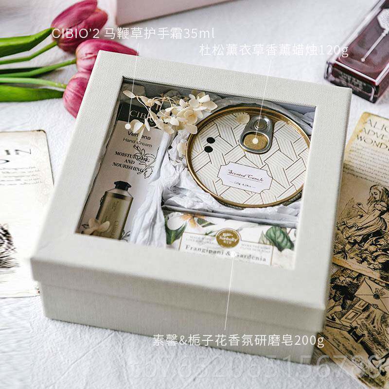 正品八妇三女节38定ogo香薰蜡烛礼盒套装生日礼物送女生制闺蜜l伴