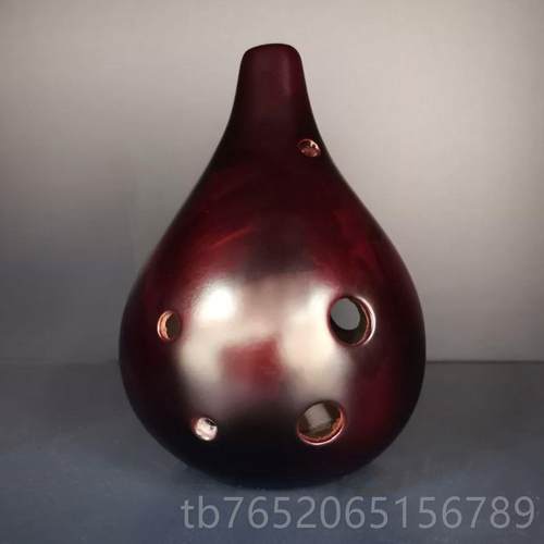 正品6孔AF陶笛满奏口埙勋调损低沉古风陶瓷六0孔中音基础初学吹类