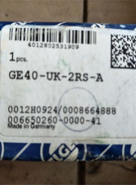 ELGES GE40-UK-2RS-A 德国进口轴承 GE45 GE50 GE55 GE60 GE65 DO