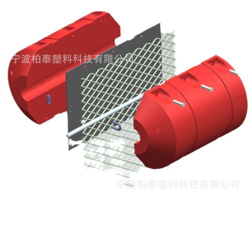 600*1000 水电站拦污设备浮筒 100米电站拦污方案 塑料拦污浮筒
