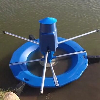 曝气推浪式增氧泵卷浪机造浪式扬水机双速增氧机