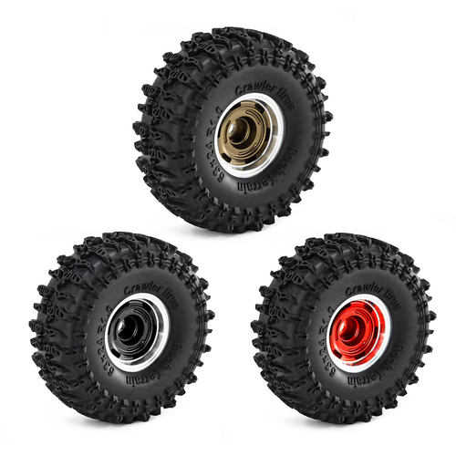 RC攀爬车1.0寸铝合金旋风轮毂+jc胎SCX24 FMS24 TRX4M-W187