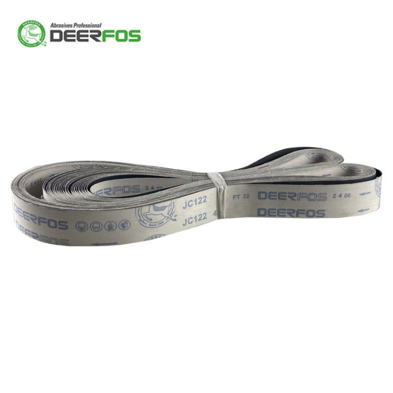 鹿牌JC122碳化硅砂带2100*50MM软布黑砂铜金属抛光带做抛光砂带厂